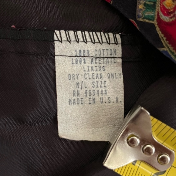 Vintage Christmas ornament vest- size Medium/Large. Made in the USA - Picture 7 of 7